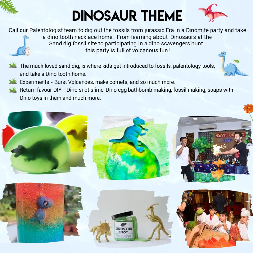 Dinosaur Themed Science Party