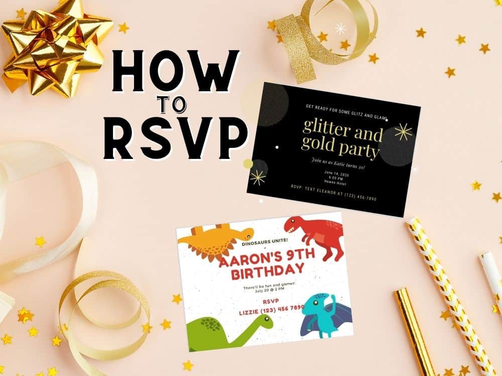 how to RSVP to a birthday party invitation instore activations, family days, carnivals and birthdays
